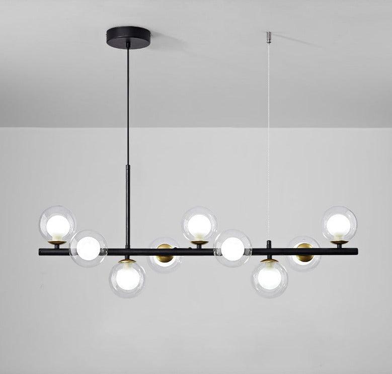 Modern Glass Globe Pendant Light for Kitchen Island