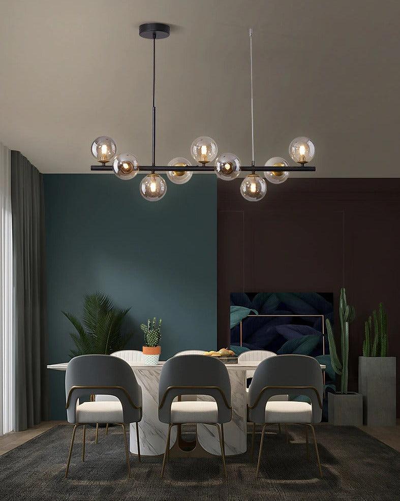 Modern Glass Globe Pendant Light for Kitchen Island