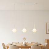 Modern Saturn 3-Light Glass Pendant Light for Dining Room