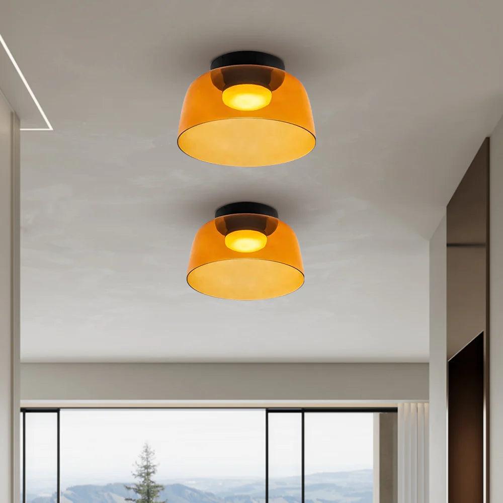 Glass Bowl Ceiling Light for Living room