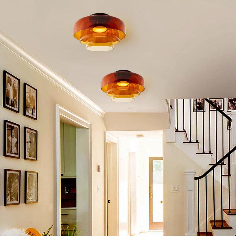 Glass Bowl Ceiling Light for Living room