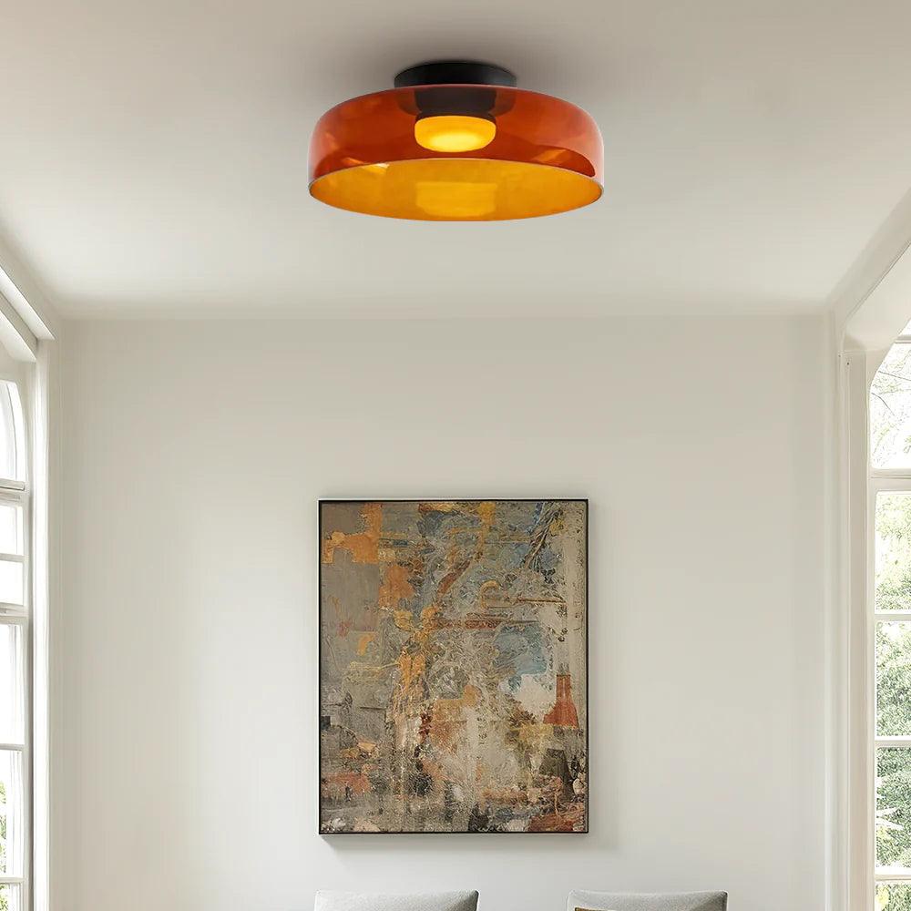 Glass Bowl Ceiling Light for Living room