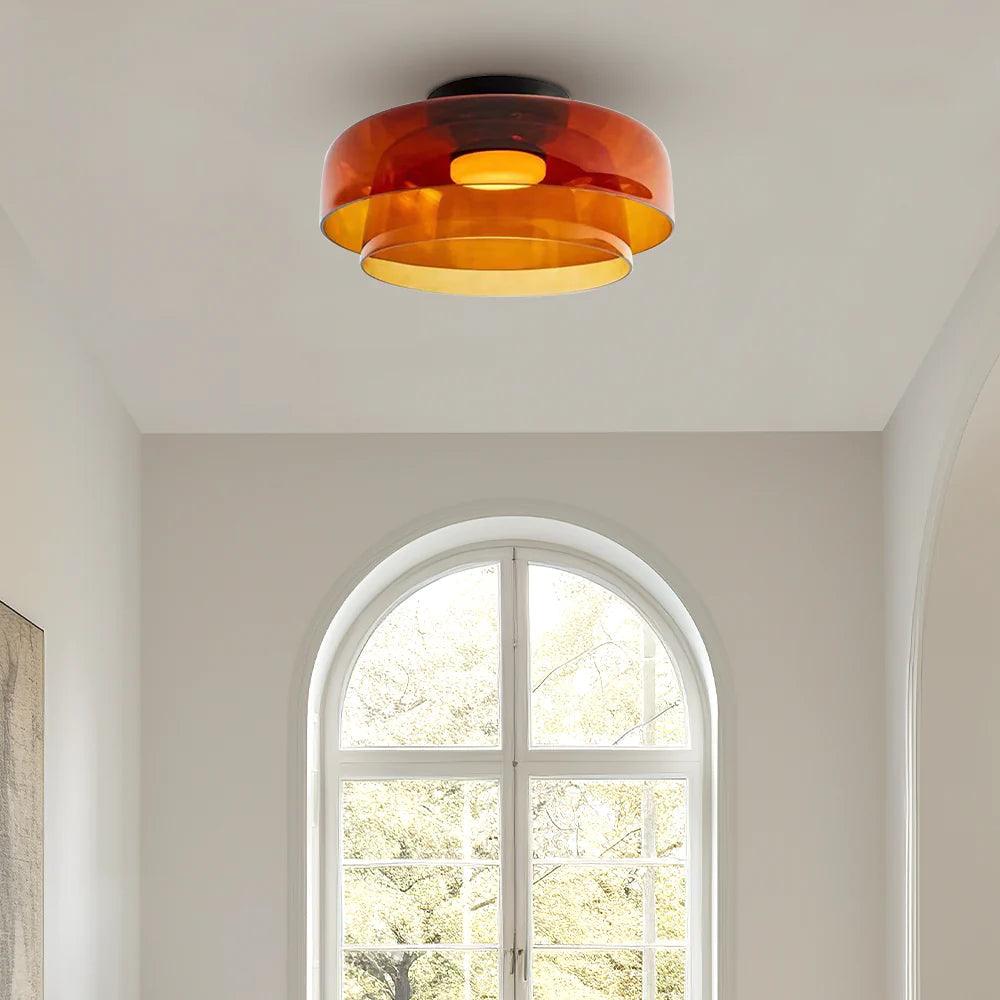 Glass Bowl Ceiling Light for Living room