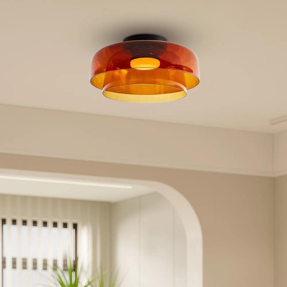 Glass Bowl Ceiling Light for Living room