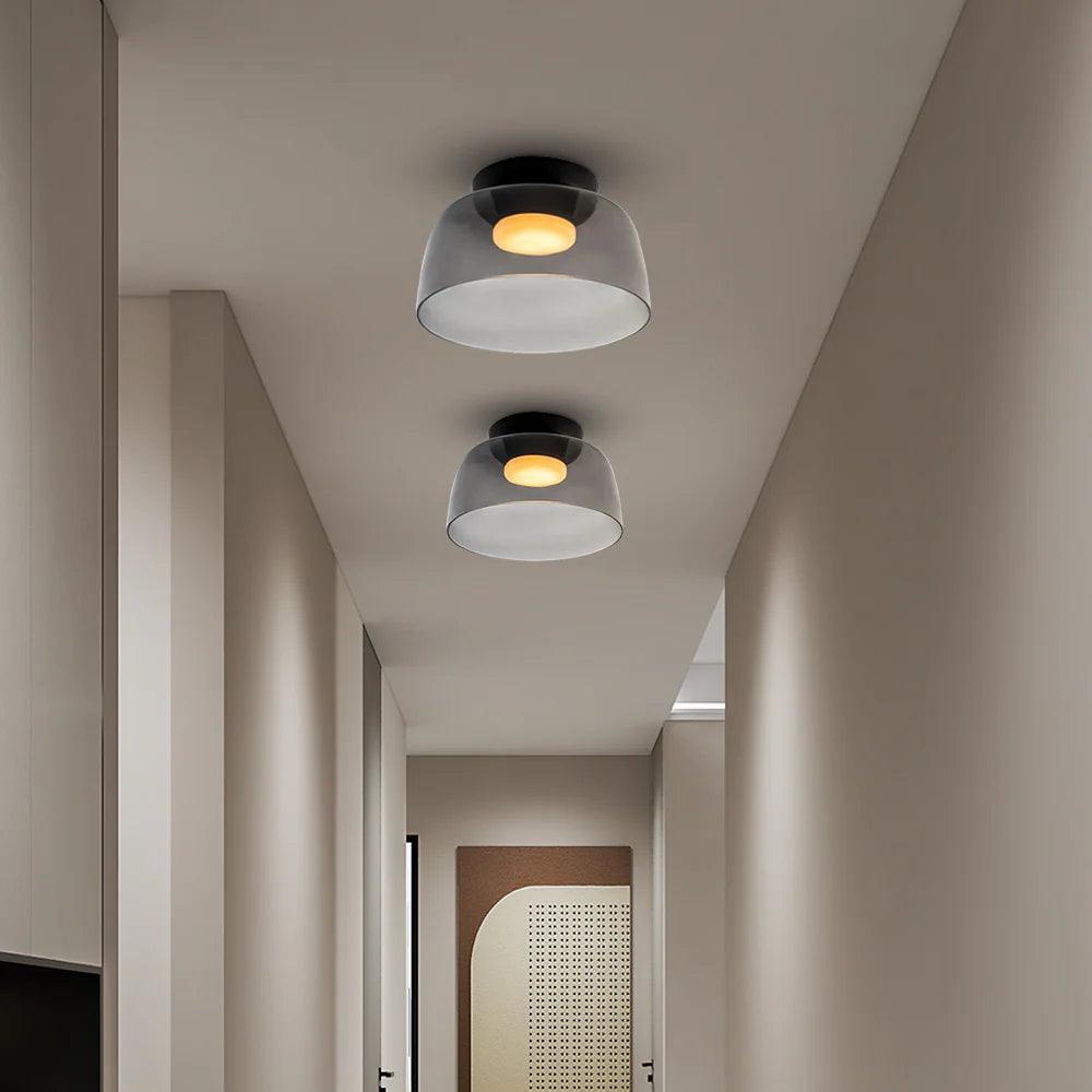 Glass Bowl Ceiling Light for Living room