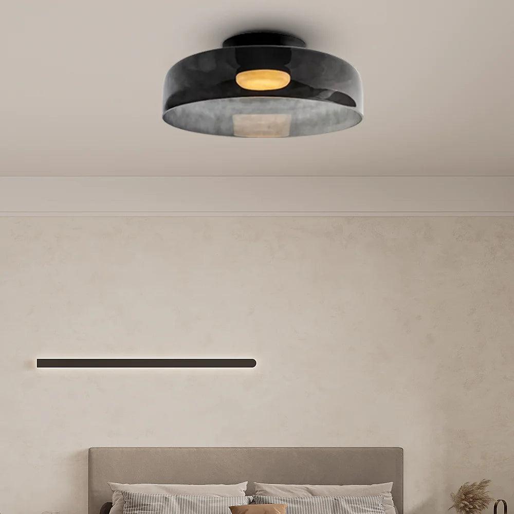 Glass Bowl Ceiling Light for Living room