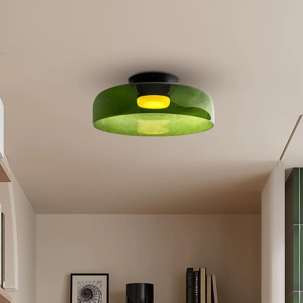 Glass Bowl Ceiling Light for Living room