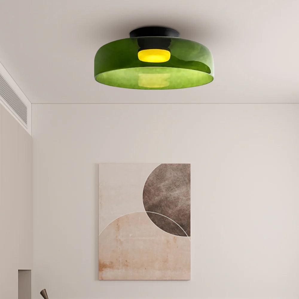Glass Bowl Ceiling Light for Living room