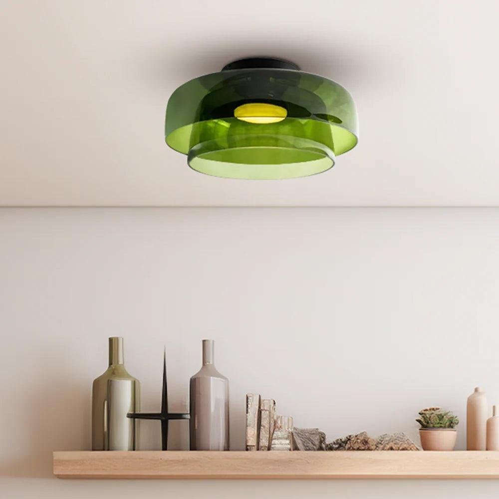 Glass Bowl Ceiling Light for Living room