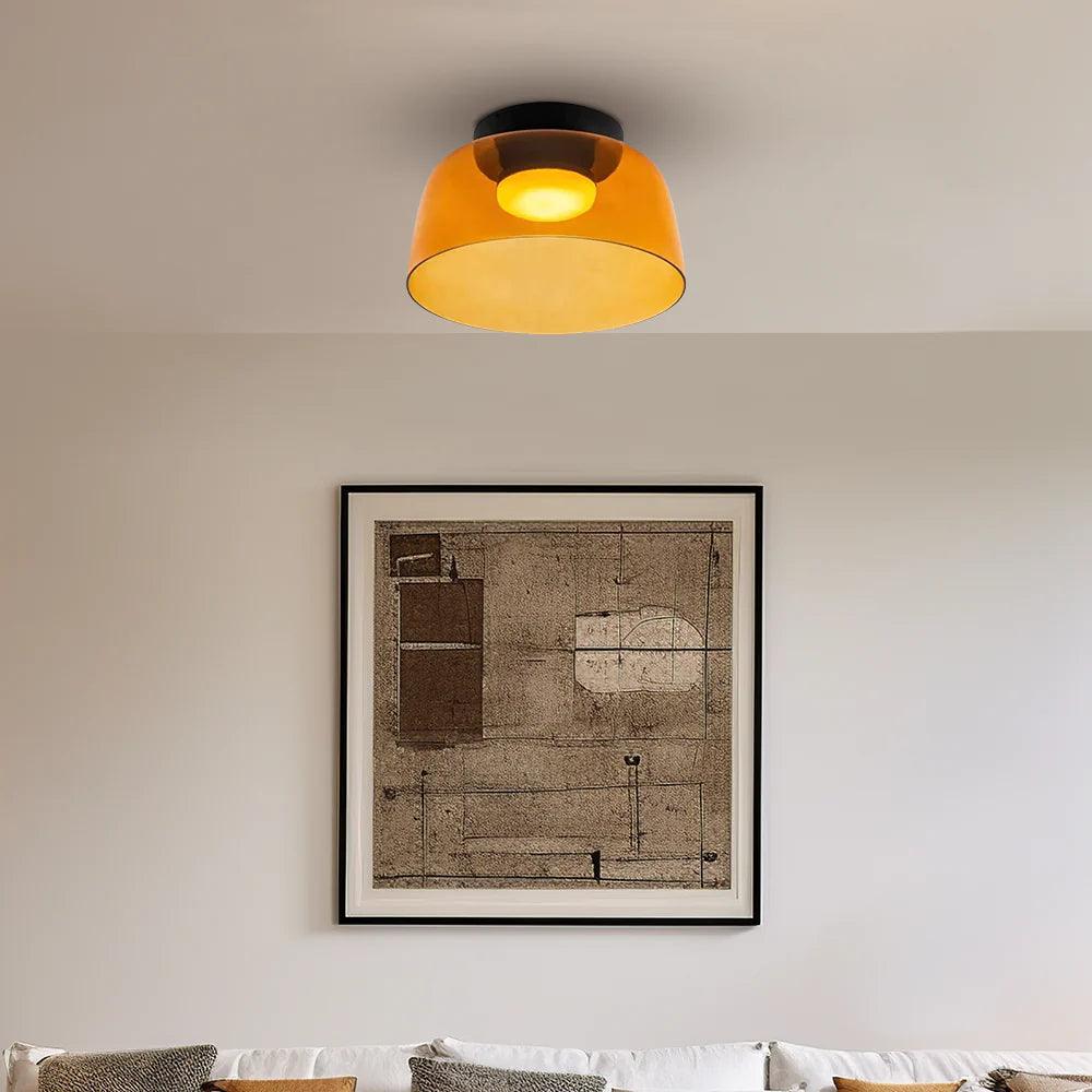 Glass Bowl Ceiling Light for Living room