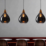 Retro Water Drop Glass Kitchen Pendant Light