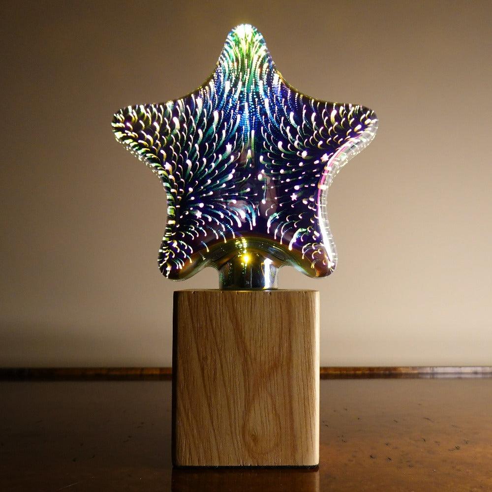 3D Fireworks Modern Crystal Table Lamp