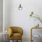 Circular Single-Head Modern Bedroom Pendant Light