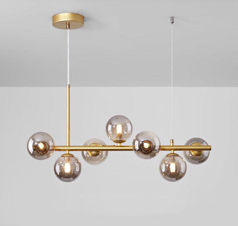 Modern Glass Globe Pendant Light for Kitchen Island