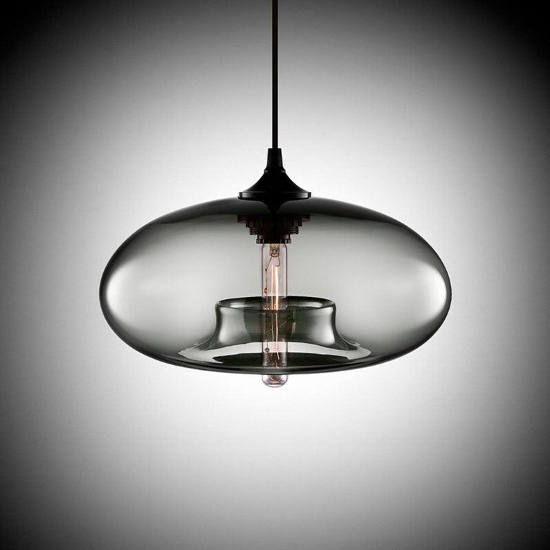 Creative Colourful Round Glass Pendant Light UK