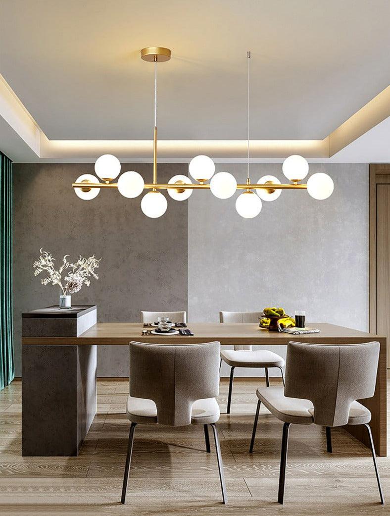 Modern Glass Globe Pendant Light for Kitchen Island