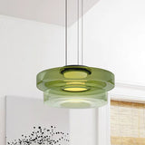 Brown Modern Triple Glass Kitchen Pendant Light