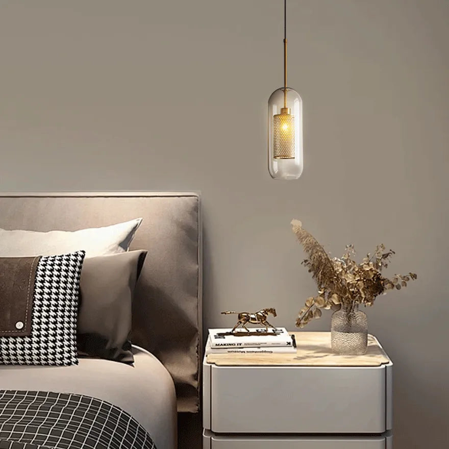 Contemporary Globe Glass Pendant Light for Dining Room