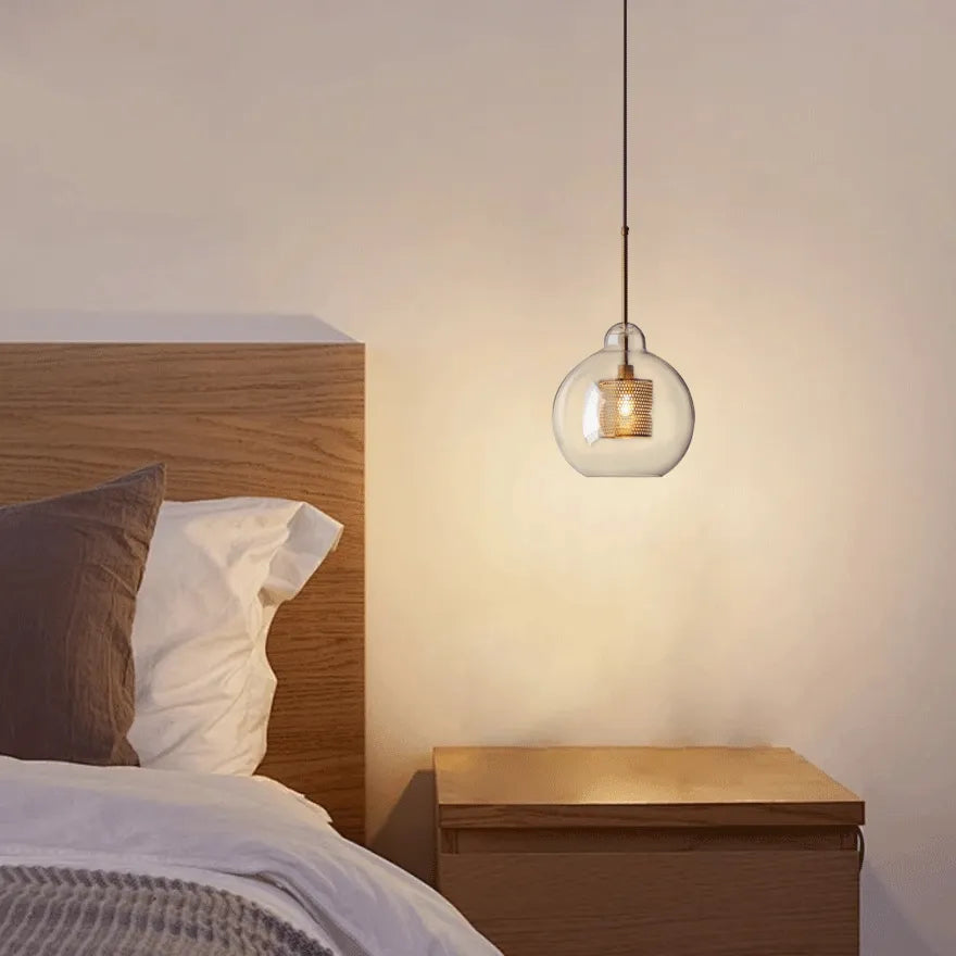 Contemporary Globe Glass Pendant Light for Dining Room