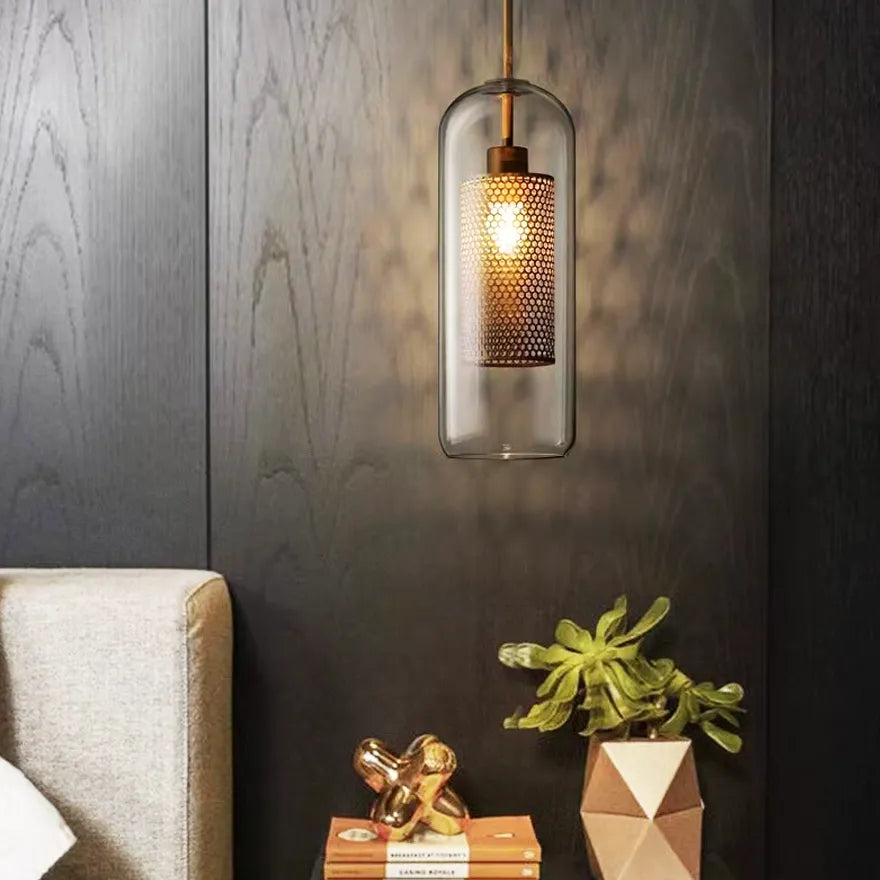 Contemporary Globe Glass Pendant Light for Dining Room