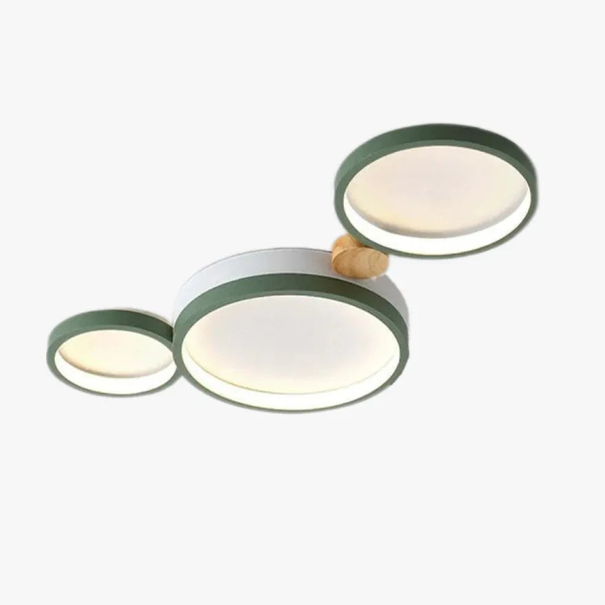 Nordic Multi-Ring LED Ceiling Light Fixture for Bedroom