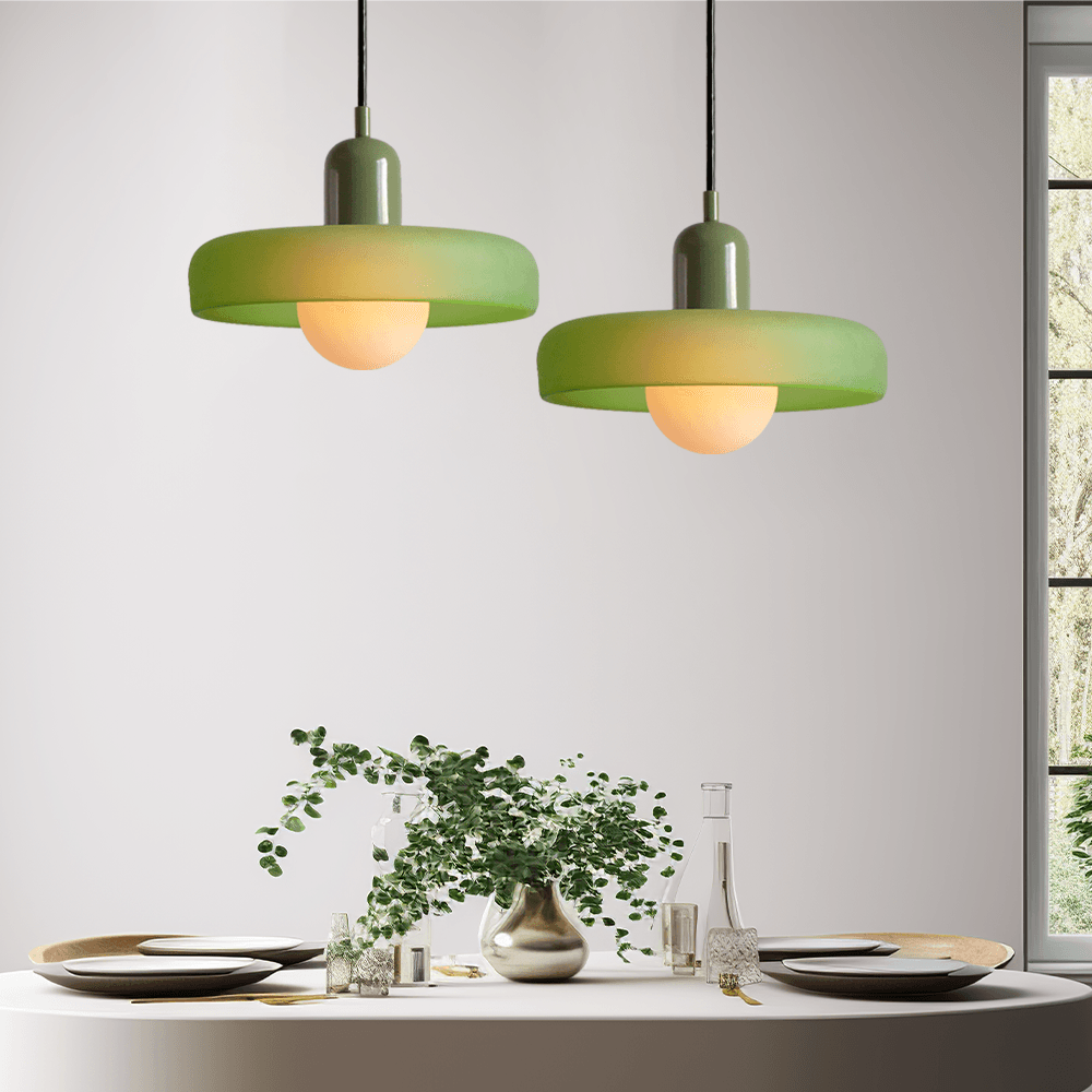 Vintage Glass LED Pendant Lights for Bedroom