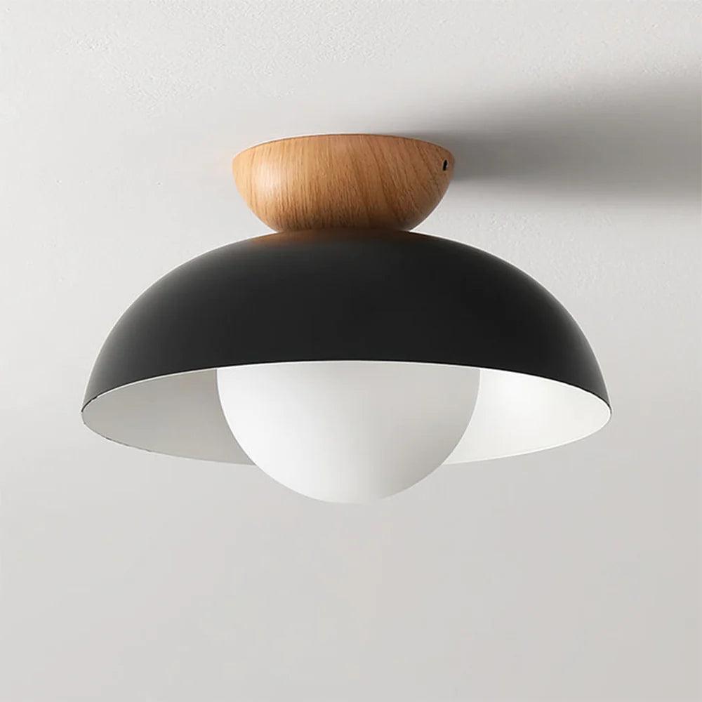Black And Wood Pendant Light for Dining Room