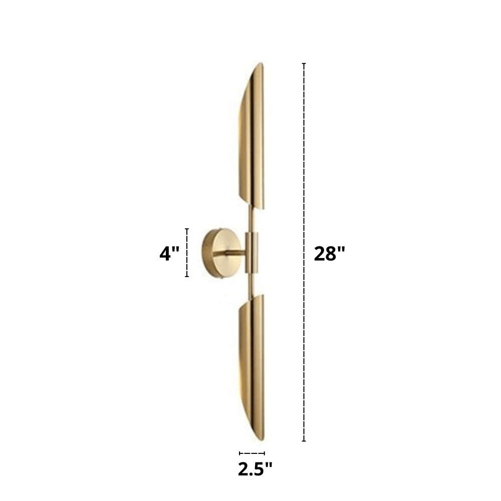 Luxury Gold Linear Up and Down Lights Indoor