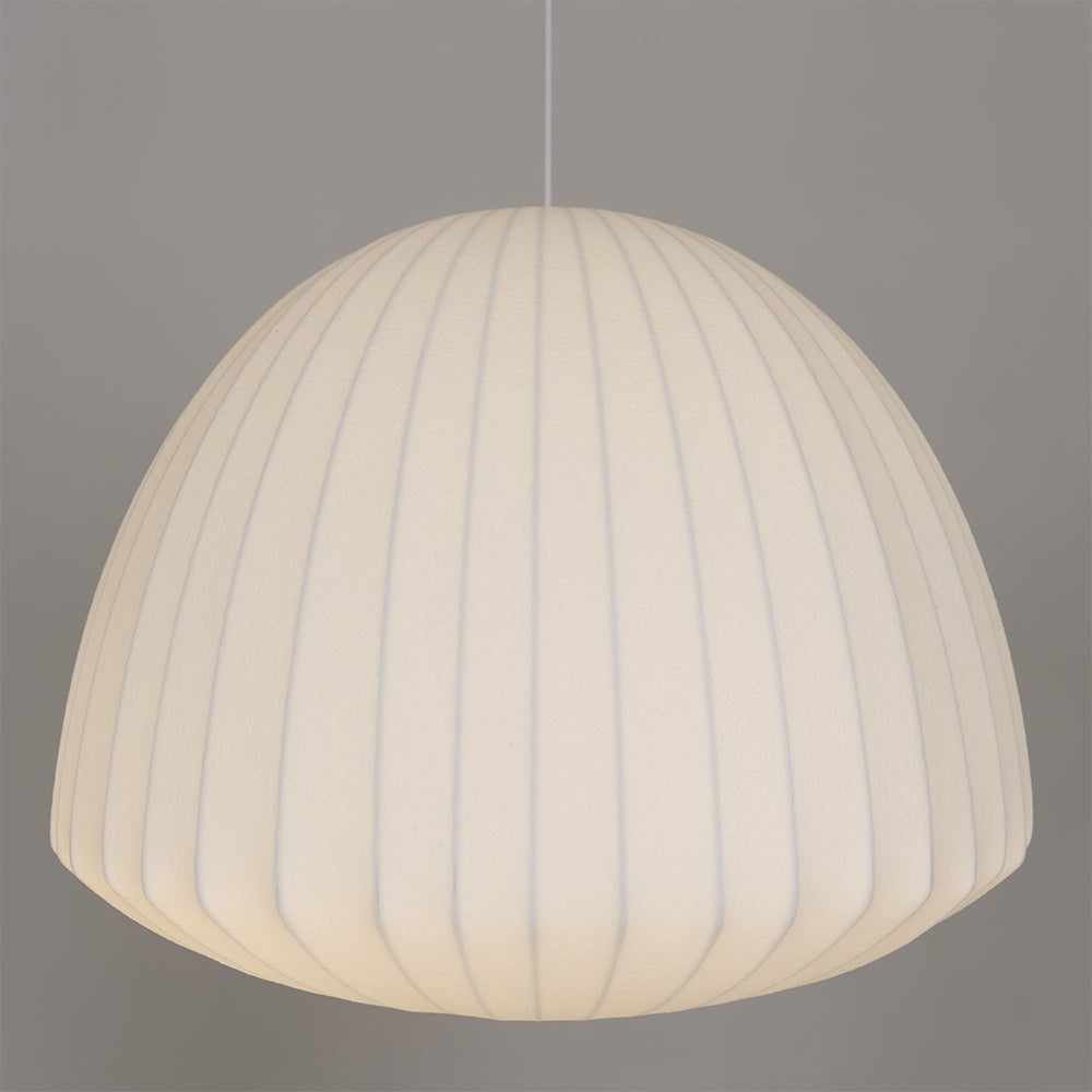 Modern White Bubble Fabric Pendant Light