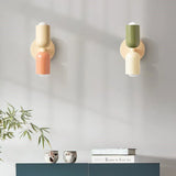 Colorful Minimalist Two-Bulb Wall Sconce