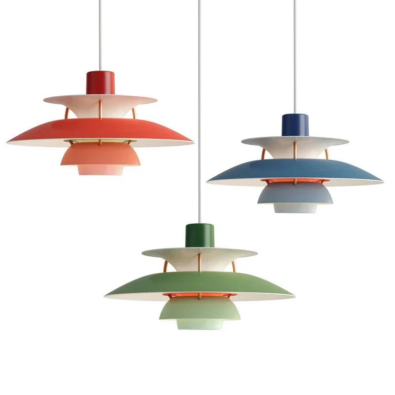 Modern Single Pendant Light with Macaron Disc-shaped