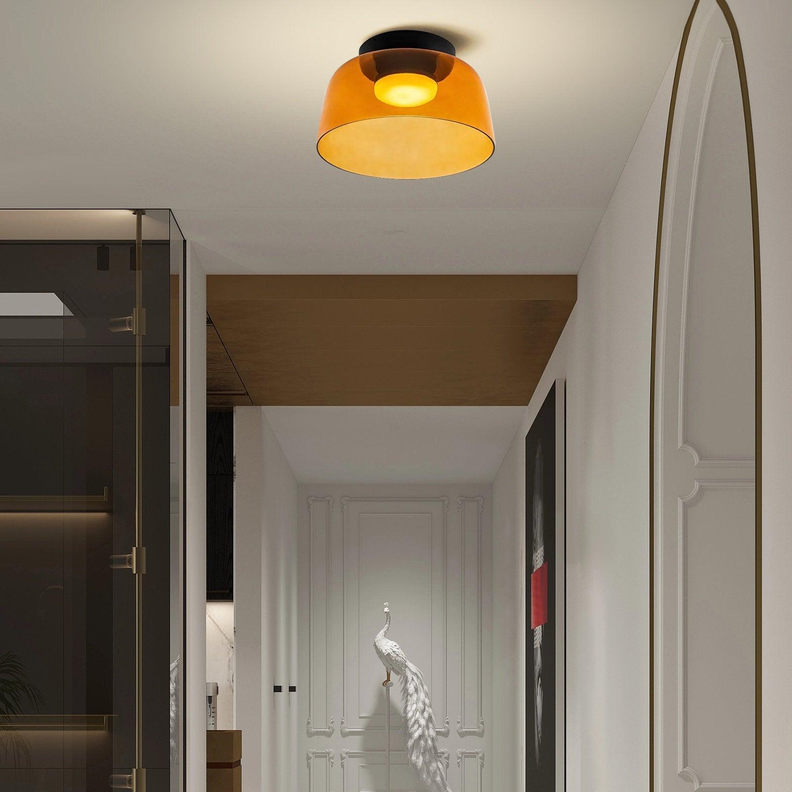 Glass Bowl Ceiling Light for Living room
