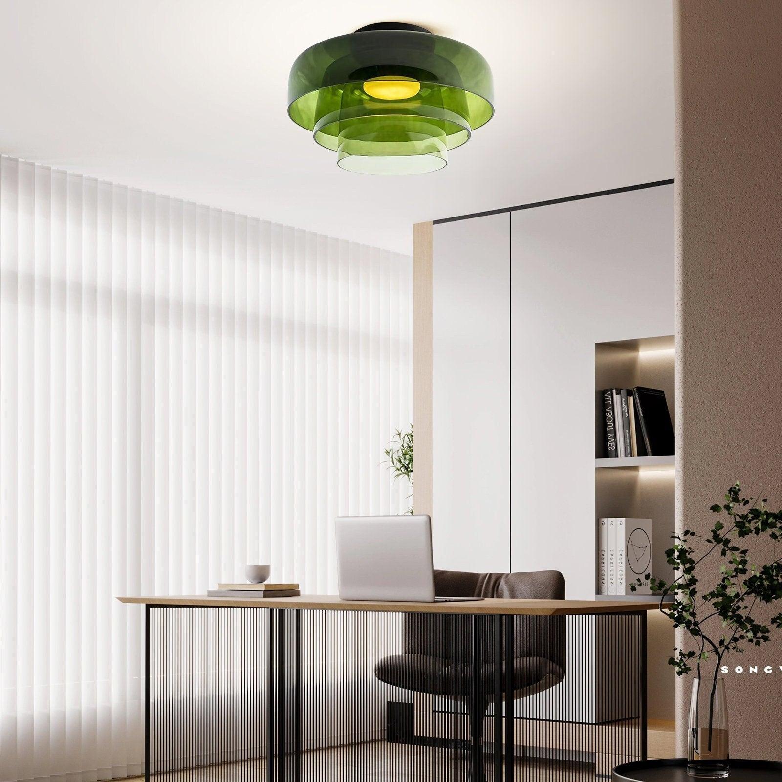 Glass Bowl Ceiling Light for Living room
