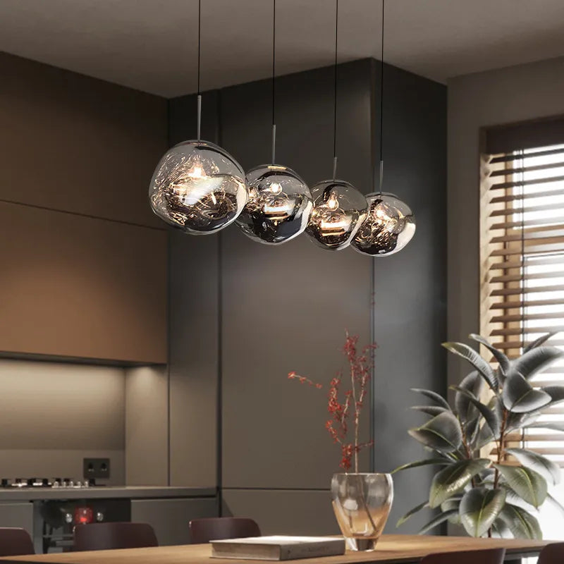 Modern Lava Glass Pendant Light for Dining Room