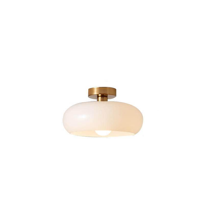 Vintage Persimmon Glass Pendant Light for Corridor