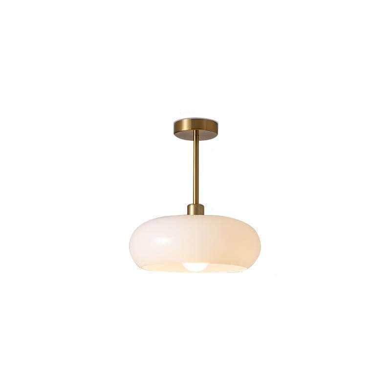Vintage Persimmon Glass Pendant Light for Corridor