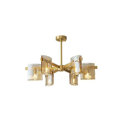 Gold Multi-Arm Living Room Chandelier