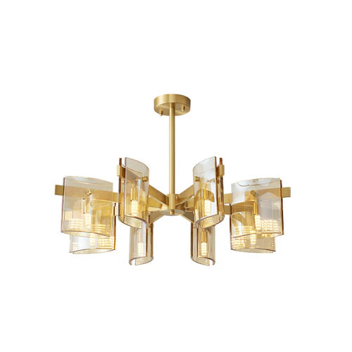 Gold Multi-Arm Living Room Chandelier