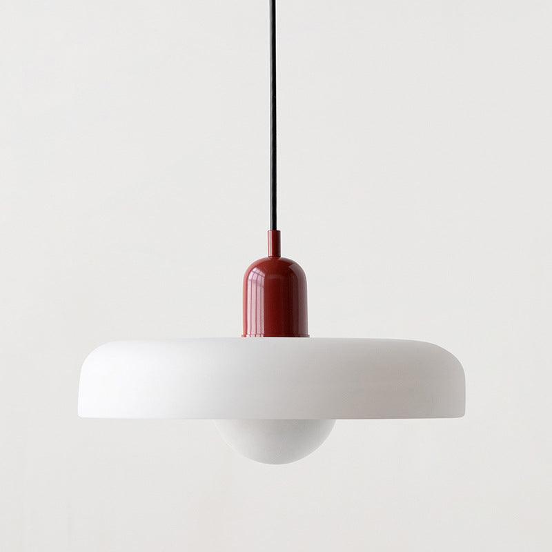 Nordic Cream Stained Glass Pendant Lighting for Dining Room