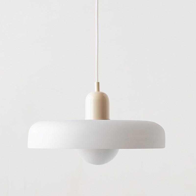 Nordic Cream Stained Glass Pendant Lighting for Dining Room