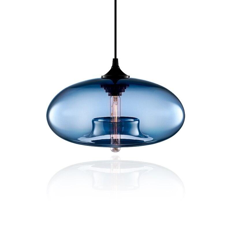 Creative Colourful Round Glass Pendant Light UK