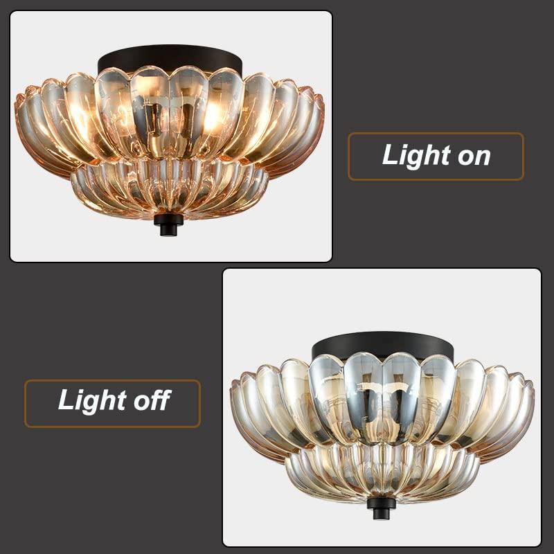 Luxe Glass Ceiling Lights for Bedroom