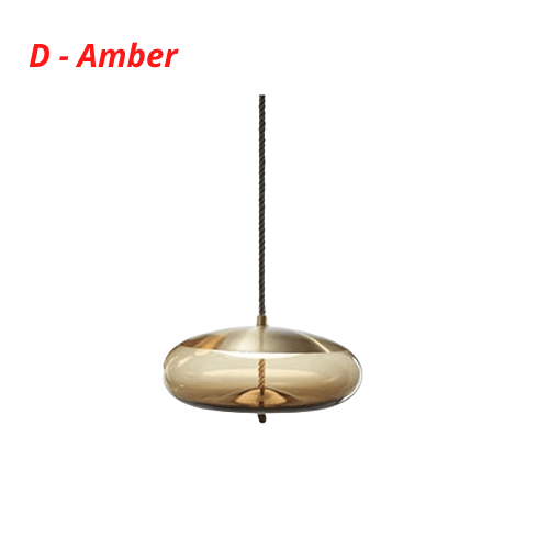 Post Modern Jute Rope Multi Light Glass Pendant