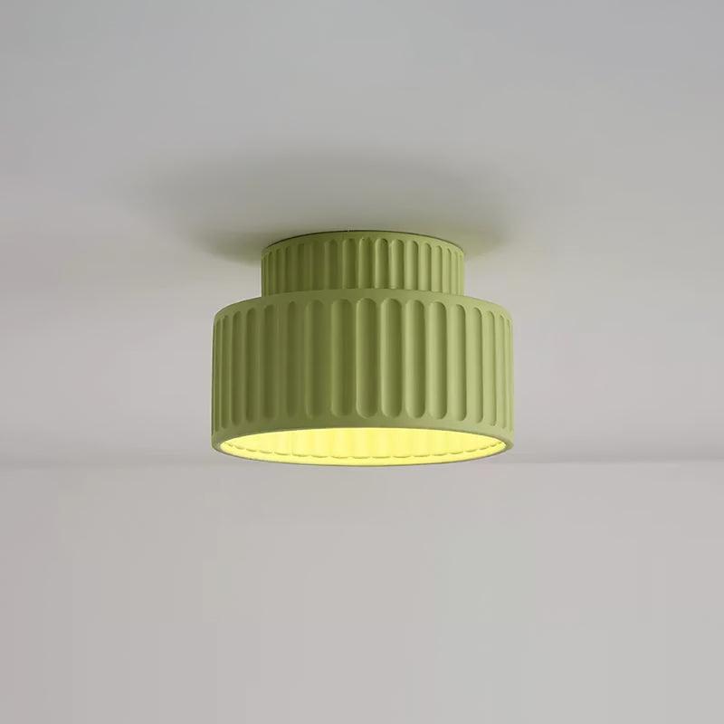 Modern White Wrinkled E27 Ceiling Light