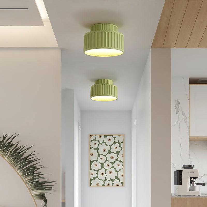 Modern White Wrinkled E27 Ceiling Light