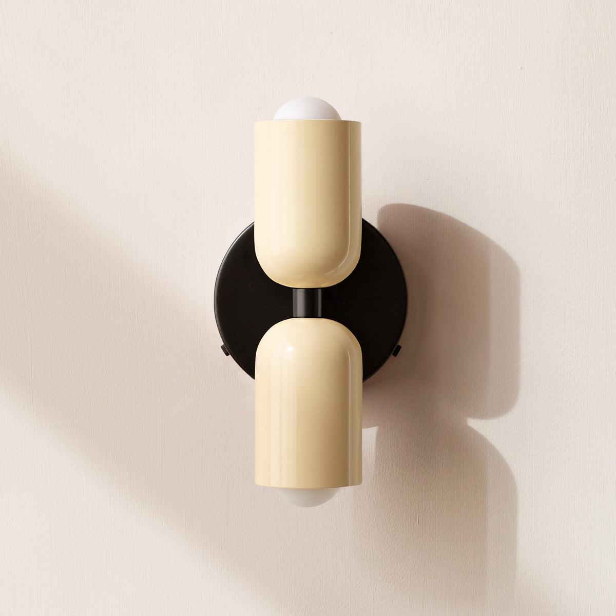 Fun Cream Double Wall Lights for Bedroom