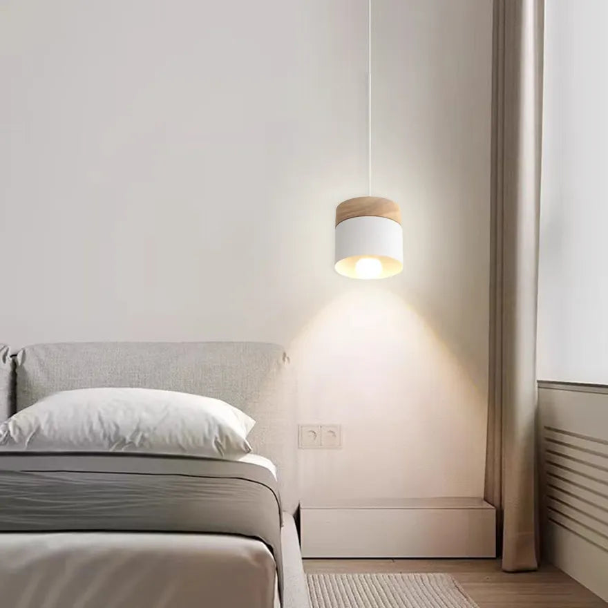Nordic Macaron Wood Pendant Light for Dining Room