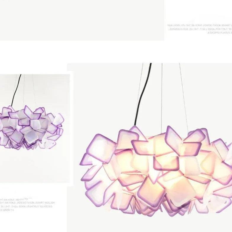 Acrylic Floral Cluster Modern Art Ceiling Light