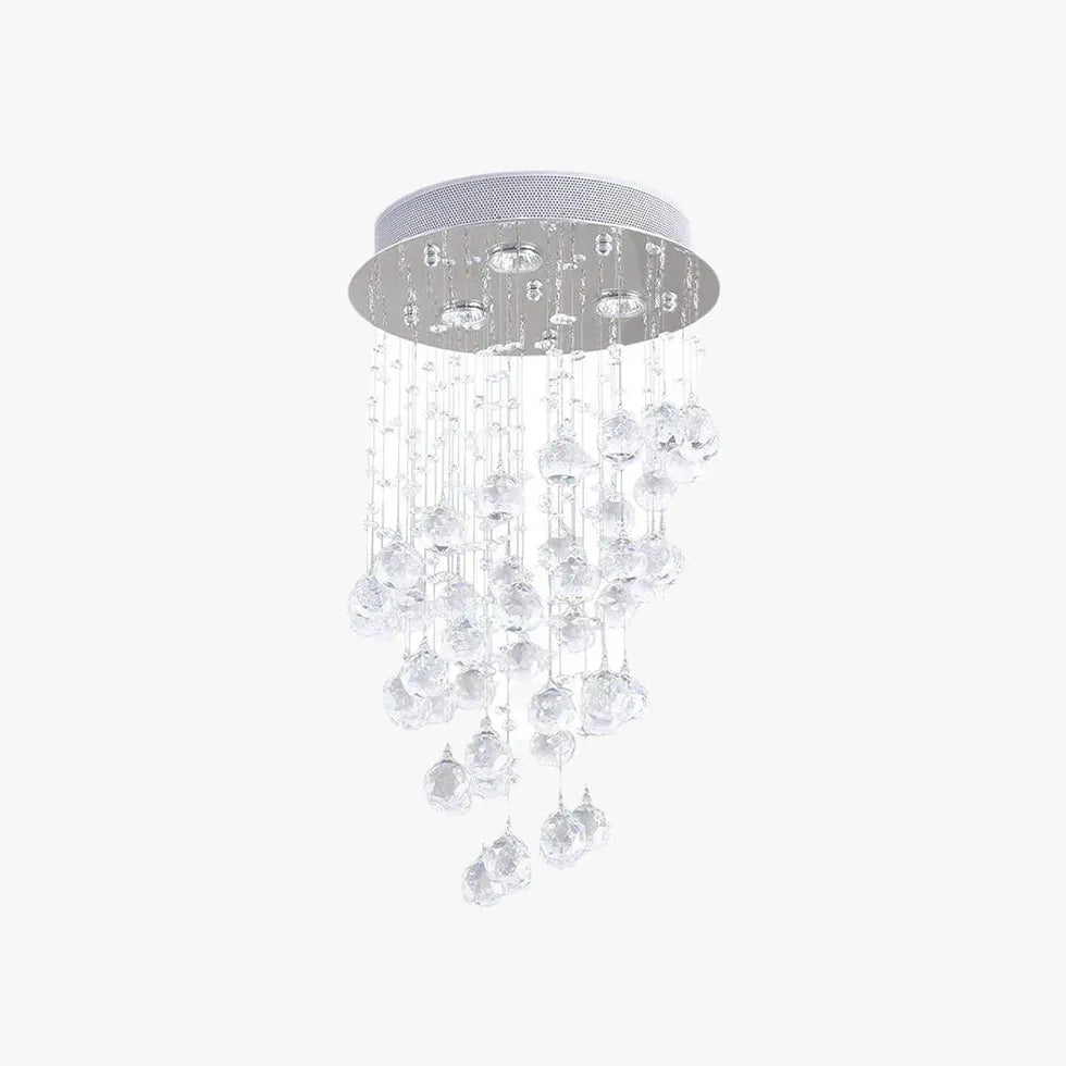 Disc Level Bedroom Glass Flush Ceiling Lights