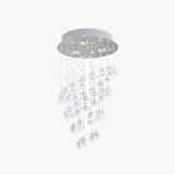 Disc Level Bedroom Glass Flush Ceiling Lights